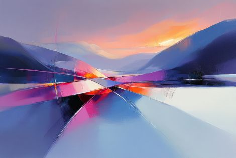 Prismatic Valley at Twilight Glow