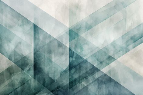 Crystalline Geometry in Muted Teal