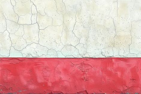 Weathered Divide in White and Red