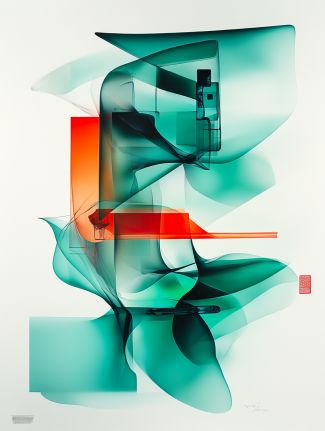 Emerald Currents in Digital Flow