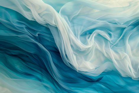 Flowing Oceanic Silk in Motion