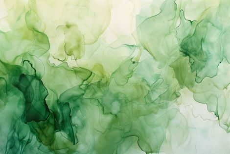 Emerald Mist Flowing Through Light