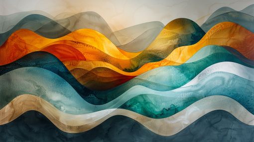 Flowing Waves of Earth and Sea