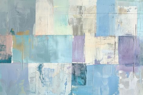 Soft Geometry in Lavender and Blue