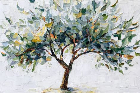 Olive Tree in Palette Knife Light