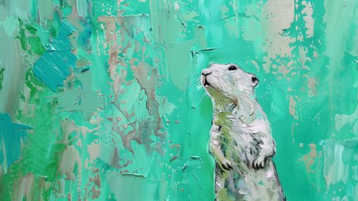Prairie Dog in Mint Green