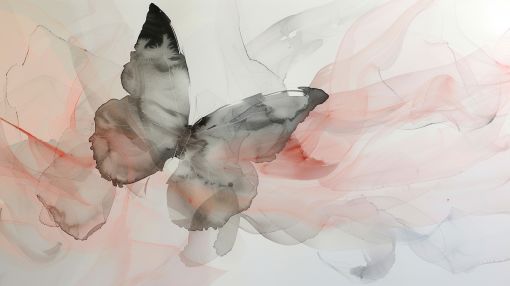 Ethereal Butterfly in Soft Watercolor