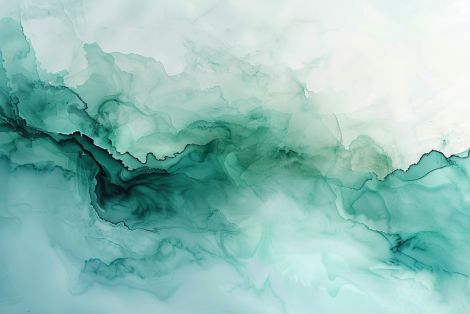 Emerald Tides in Ethereal Mist