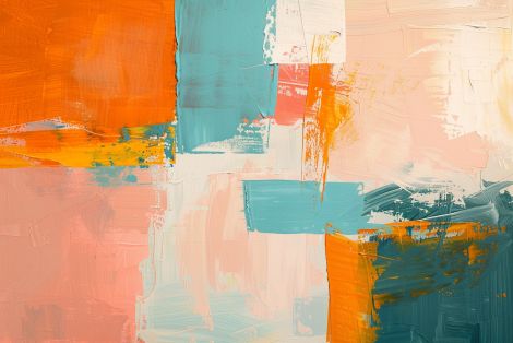 Sunlit Horizon in Teal and Orange