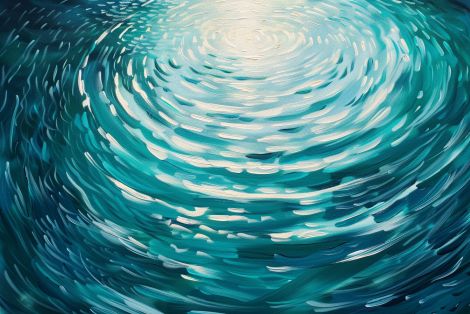 Radiant Ripples on Turquoise Waters