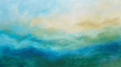 Ethereal Ocean Mist at Dawn