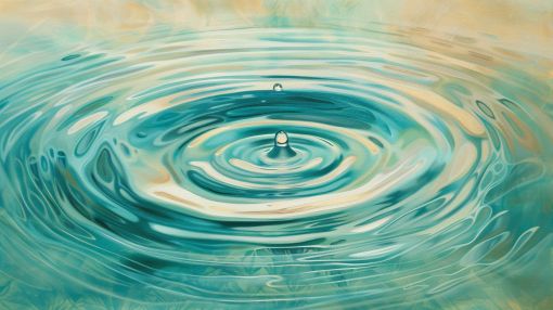 Tranquil Ripples on Still Waters