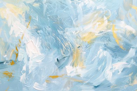 Ethereal Breeze in Blue and Gold