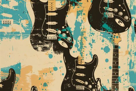 Electric Dreams in Black and Teal