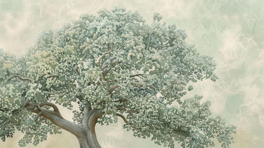 Ancient Oak in Sage Green Mist