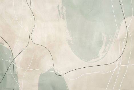 Gentle Lines on Sage and Cream