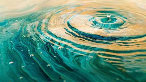 Golden Ripples on Turquoise Waters