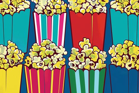 Popcorn Buckets in Bold Color