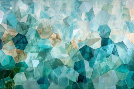 Crystalline Depths of Aquamarine Light