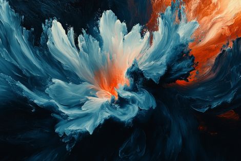 Ethereal Bloom in Midnight Depths