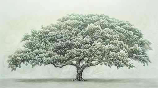 Majestic Spreading Tree in Soft Light