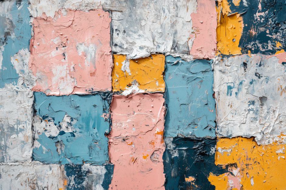 Patchwork Fragments in Pastel Tones