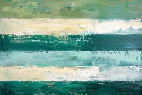 Emerald Tides on Weathered Shore