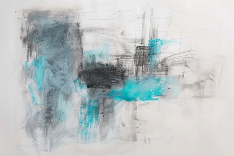 Turquoise Fragments in Urban Haze