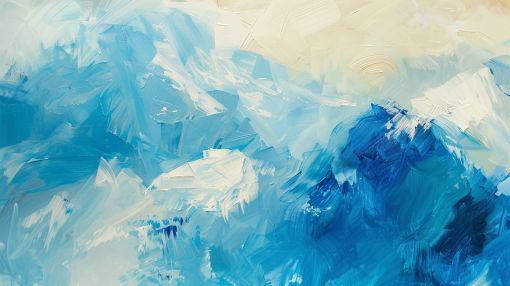 Azure Peaks Through Winter Light
