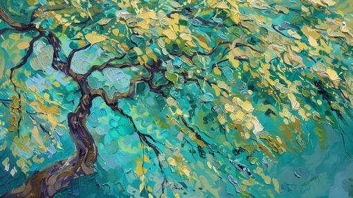 Emerald Canopy in Dappled Light