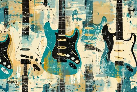 Electric Dreams in Teal and Gold