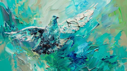 Dove in Flight Turquoise Palette