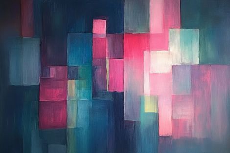 Luminous Blocks in Twilight Haze