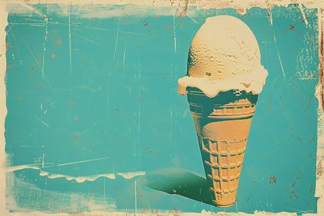 Vintage Summer Scoop in Turquoise
