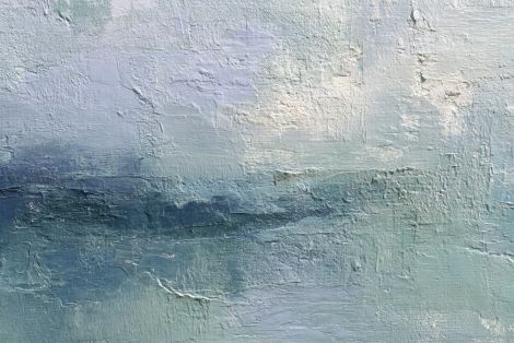 Misty Horizon in Coastal Blues