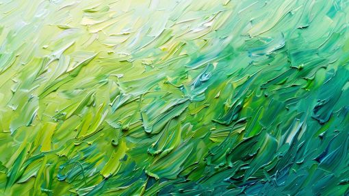 Emerald Waves of Flowing Light