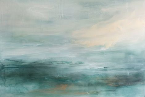 Misty Horizon in Soft Teal