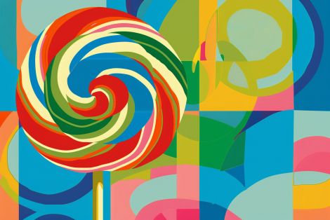 Swirl of Sweet Pop Color