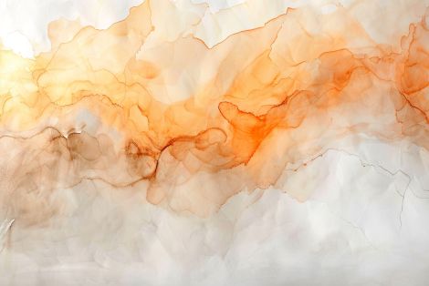 Amber Mist Rising Through Light