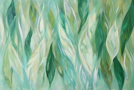 Whispered Dance of Emerald Leaves