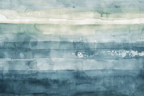 Tranquil Ocean Layers in Teal