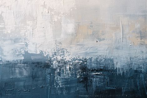Coastal Horizon in Blue and White