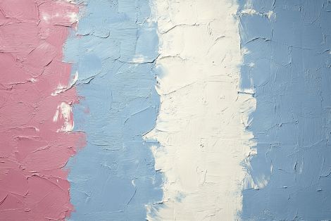 Pastel Stripes in Soft Impasto