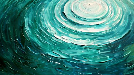 Turquoise Ripples on Serene Waters
