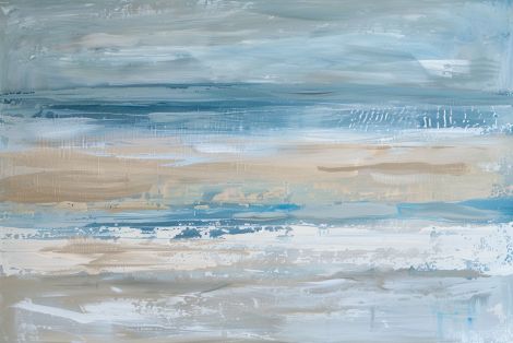 Coastal Horizon in Soft Blues