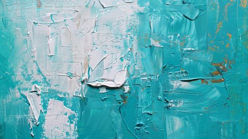 Turquoise Waves in Textured Calm