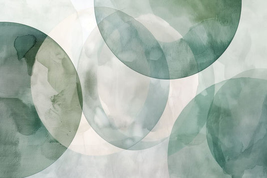 Sage Circles in Ethereal Watercolor