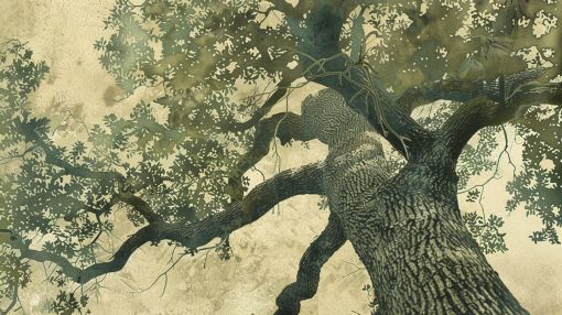 Ancient Oak Reaching Toward the Light
