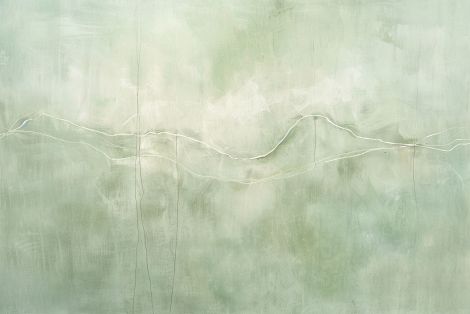 Whispered Lines Across Pale Green