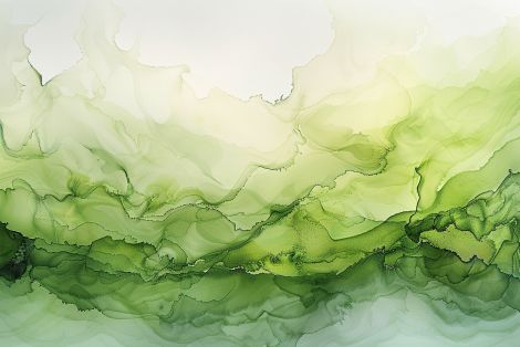 Verdant Mist Rising Over Hills